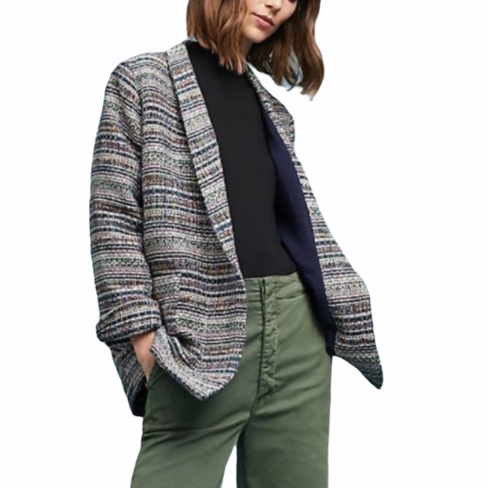 Anthropologie Harlyn Brooklyn Tweed Oversized Jacket - S